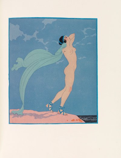 Illustrazione per Les Chansons de Bilitis Le Canzoni di Bilitis di Pierre Louÿs, 1922 da George Barbier