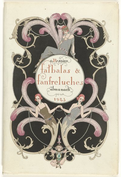 La rivista di moda come tentatrice da George Barbier