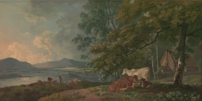 Mattina: Paesaggio con bestiame da George Barret
