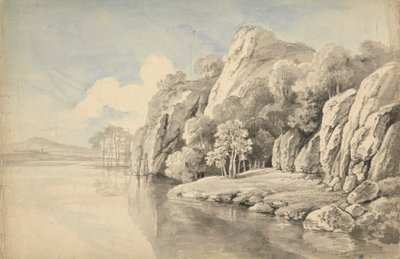 Riva del Fiume con Alte Rocce da George Barret