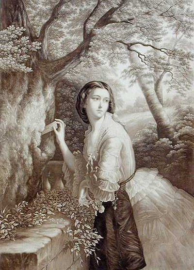 La cassetta delle lettere degli innamorati da George Baxter