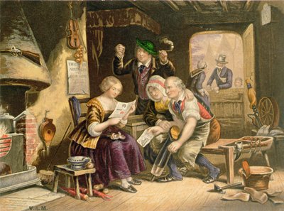 Notizie da casa, 1854 da George Baxter