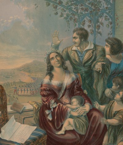 Pomare, Regina di Tahiti da George Baxter