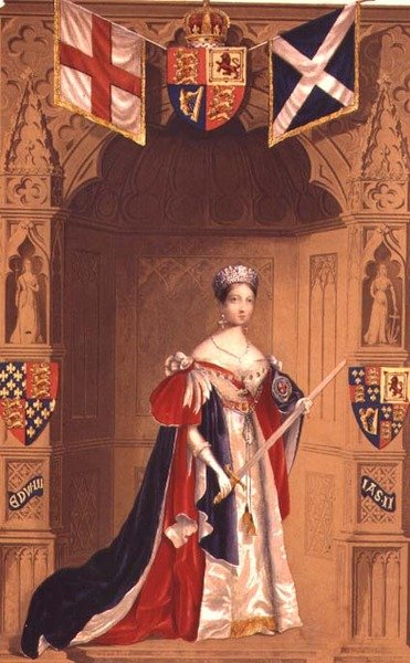La Regina Vittoria in un Banco dell