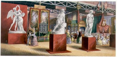 Sculture - Vista Interna della Grande Esposizione da George Baxter
