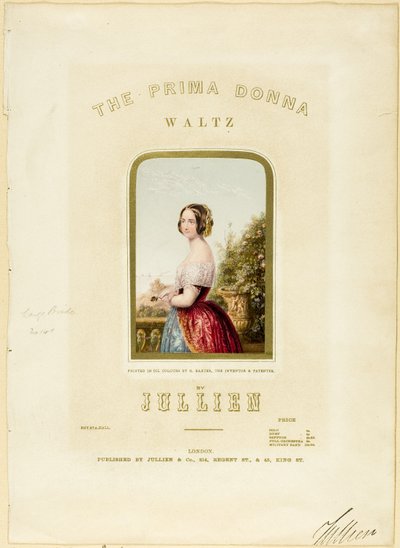 La Sposa, copertina per il valzer della Prima Donna da George Baxter