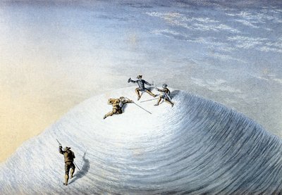 La salita del Monte Bianco di Albert Smith nel 1851 da George Baxter