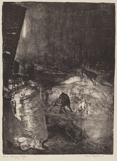 Cani affamati, seconda pietra da George Bellows