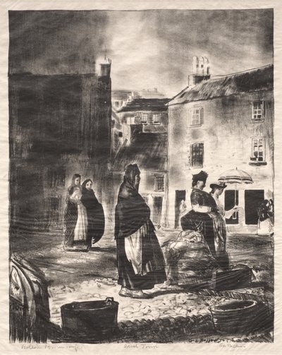 Città irlandese da George Bellows