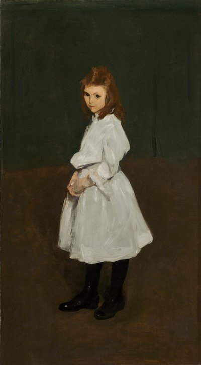 Bambina in bianco (Queenie Burnett) da George Bellows