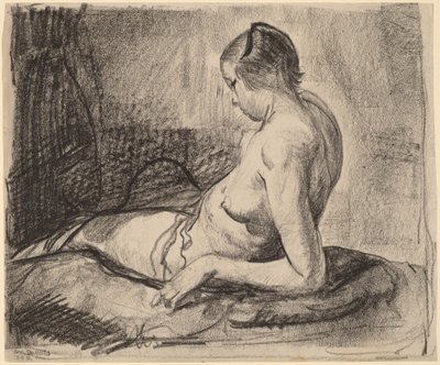 Ragazza nuda reclinata da George Bellows