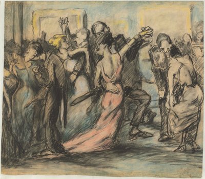 Ballo della società [verso] da George Bellows