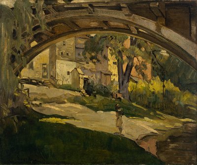 Ragazza sotto il Ponte Arcuato da George Benjamin Luks