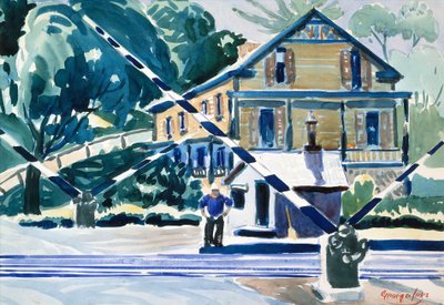 Passaggio a Livello, The Berkshires, c.1925 da George Benjamin Luks