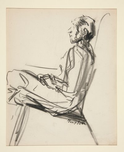 Uomo seduto da George Benjamin Luks