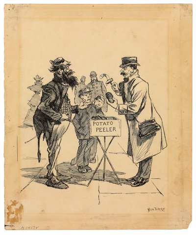 Venditore ambulante, c.1895 da George Benjamin Luks