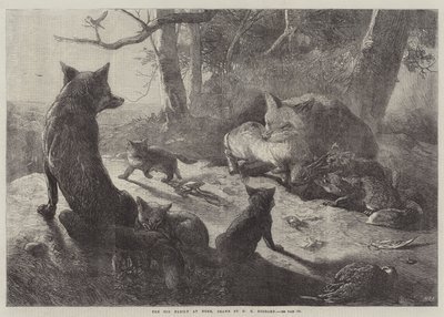 La famiglia di volpi a casa da George Bouverie Goddard