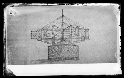 Mulino di Lott, Flatbush, Brooklyn, uno schizzo di W. H. Story, c.1872-87 da George Bradford Brainerd