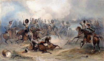 Capitano Norman Ramsay, Royal Horse Artillery, che Galoppa la sua Truppa Attraverso l