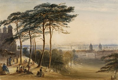 Greenwich da Observatory Hill, c.1850 da George Bryant Campion