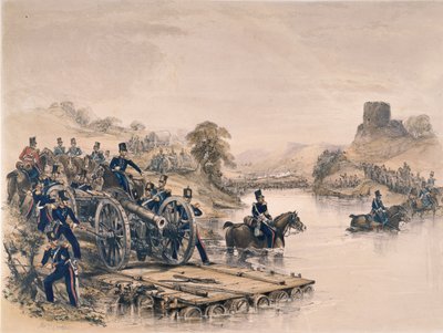Artiglieria reale, attraversamento del fiume da George Bryant Campion