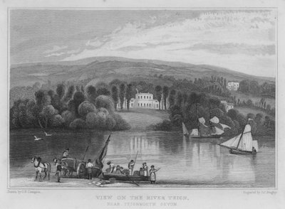 Vista sul fiume Teign, vicino a Teignmouth, Devon da George Bryant Campion