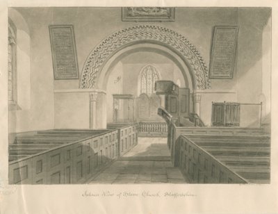 Interno della Chiesa di Stowe da George Buckler