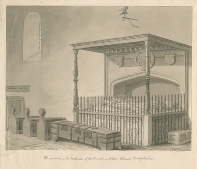 Stowe Church - Tomba a tavola da George Buckler