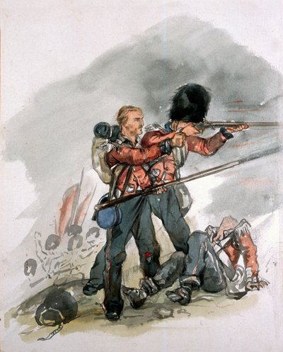 Ultima resistenza di due guardie in battaglia da George Cadogan