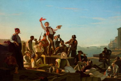 I simpatici battellieri in porto da George Caleb Bingham