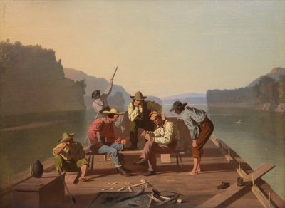 Zatterieri che giocano a carte da George Caleb Bingham