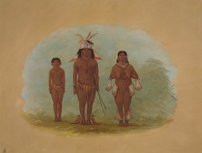 Una Famiglia Chetibo, 1854-1869 da George Catlin
