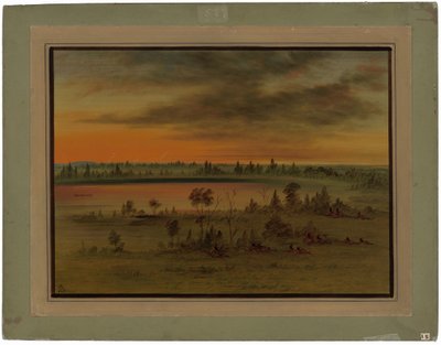 Un Gruppo di Guerra Sioux da George Catlin