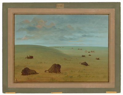 Dopo la caccia al bufalo - Sioux da George Catlin