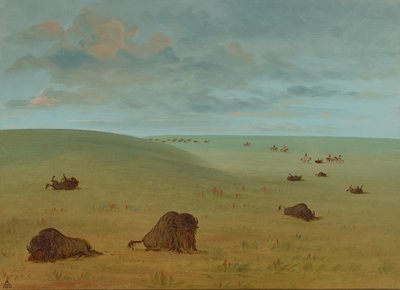 Dopo la Caccia al Bisonte - Sioux, 1861-1869 da George Catlin