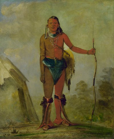 Aih-no-wa, il Fuoco, un Uomo di Medicina della Volpe da George Catlin