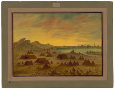 Un villaggio Apache da George Catlin