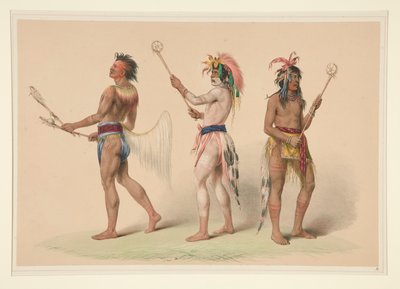 Giocatori di palla, pl. 21 dal Portfolio degli Indiani d