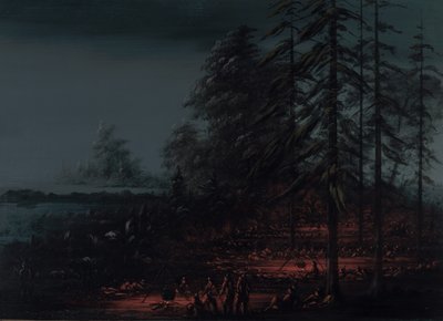 Bivacco di una spedizione di guerra Sioux, 1861-1869 da George Catlin
