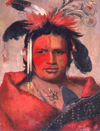 Chee-me-náh-na-quet, Grande Nuvola, figlio di Orso Grizzly da George Catlin