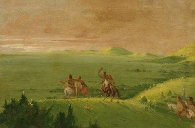 Partito di guerra Comanche, capo che scopre il nemico e incita i suoi uomini all