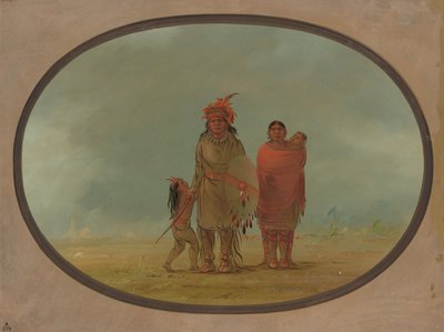 Capo Rame, sua moglie e i loro figli da George Catlin
