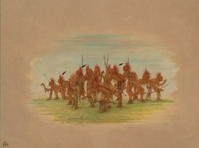 Danza della Scoperta - Saukie, 1861 da George Catlin