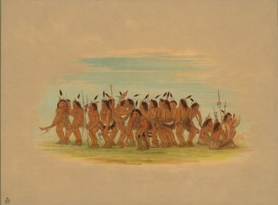 Danza del cane - Sioux, 1861 da George Catlin