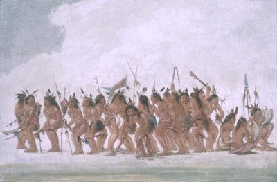Ballo dei cani a Fort Snelling da George Catlin