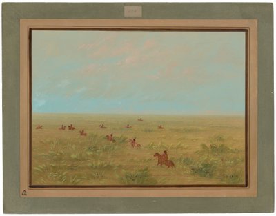 Caccia alle pampas per il bestiame selvatico - Connibo da George Catlin