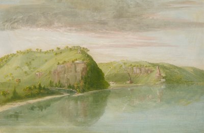 La tomba di Dubuque, Alto Mississippi da George Catlin