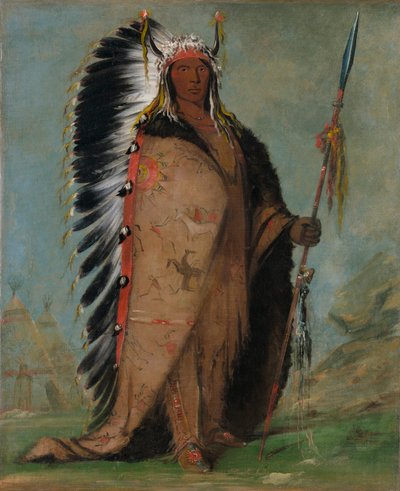 Ee-áh-sá-pa, Roccia Nera, un capo dei due bollitori da George Catlin