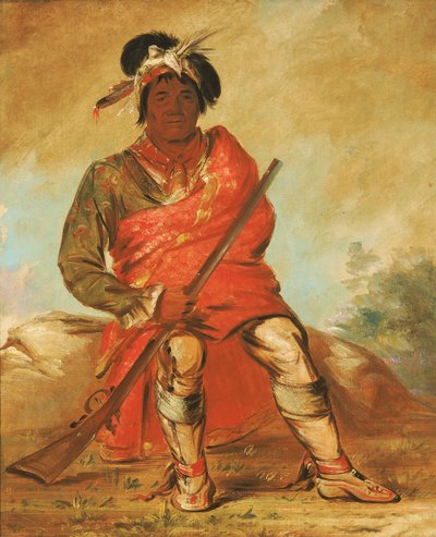 Eteh-éé-fix-e-co, Cervo senza cuore, un capo, 1838 da George Catlin