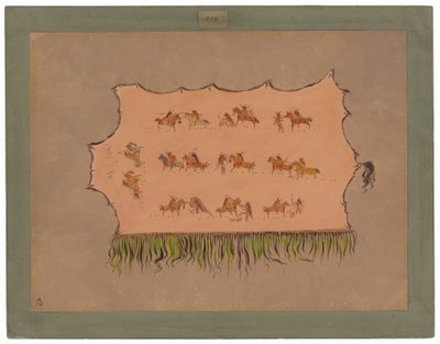 Facsimile del mantello del capo Four Men - Mandan da George Catlin